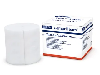 CompriFoam Schaumstoffbinde, 10 cm x 2,5 m x 0,3 cm