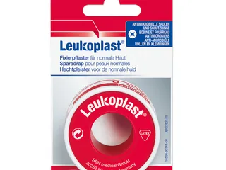 Leukoplast Rollenpflaster im Schutzring, m. Eurolasche 5,0 m x 1,25 cm hautfarben