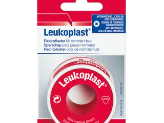 Leukoplast Rollenpflaster im Schutzring, m. Eurolasche 5,0 m x 2,50 cm hautfarben