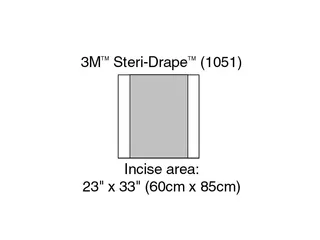 3M Steri-Drape 1 Inzisionsfolien, 82 x 85 cm (10 Stck.)