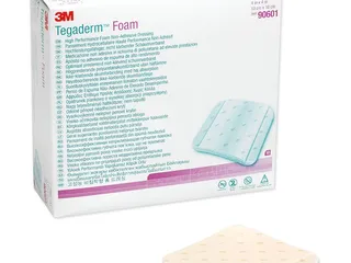 3M Tegaderm Foam Schaumverband, nicht klebend, 10 x 10 cm (10 Stck.)