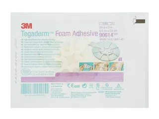 3M Tegaderm Foam Adhesive Schaumverband, oval,m.Kleberand, 6,9 x 7,6 cm (10Stck.)