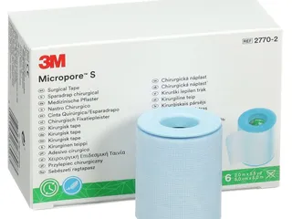 3M Micropore S Silikonpflaster, 5 cm x 5 m (6 Stck.)