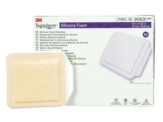 3M Tegaderm Silicone Foam Schaumverband, ohne Haftrand, 10 x 10,8 cm (10 Stck.)