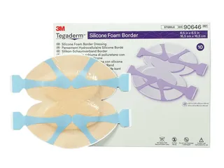 3M Tegaderm Silicone Foam Border, Schaumverband 16,5 x 16,5 cm (5 Stck.)