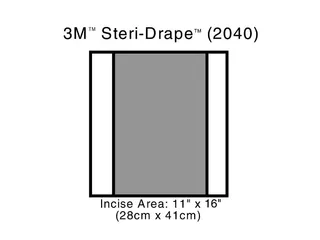 3M Steri-Drape 2 Inzisionsfolien, 41 x 38 cm (10 Stck.)