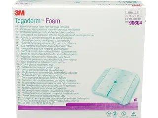 3M Tegaderm Foam Schaumverband, nicht klebend, 8,8 x 8,8 cm (10 Stck.)