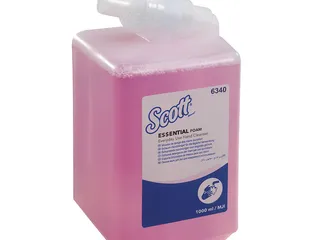 SCOTT ESSENTIAL luxuriöse Schaumseife, normal, rosa, parfümiert (6 x 1 Ltr.)