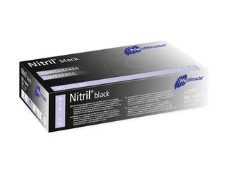 Nitril black U.-Handschuhe, PF, latexfrei, unsteril, Gr. M (100 Stck.)