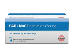 PARI NaCl Inhalationslösung 0,9%, (60 Ampullen à 2,5 ml)