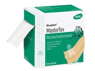 Weroplast MasterTex Wundschnellverband, hautfarben 5 m x 6 cm