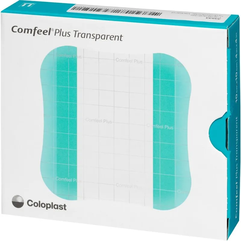 Comfeel Plus Transparent Wundverband, steril, 10 x 10 cm (10 Stck.)