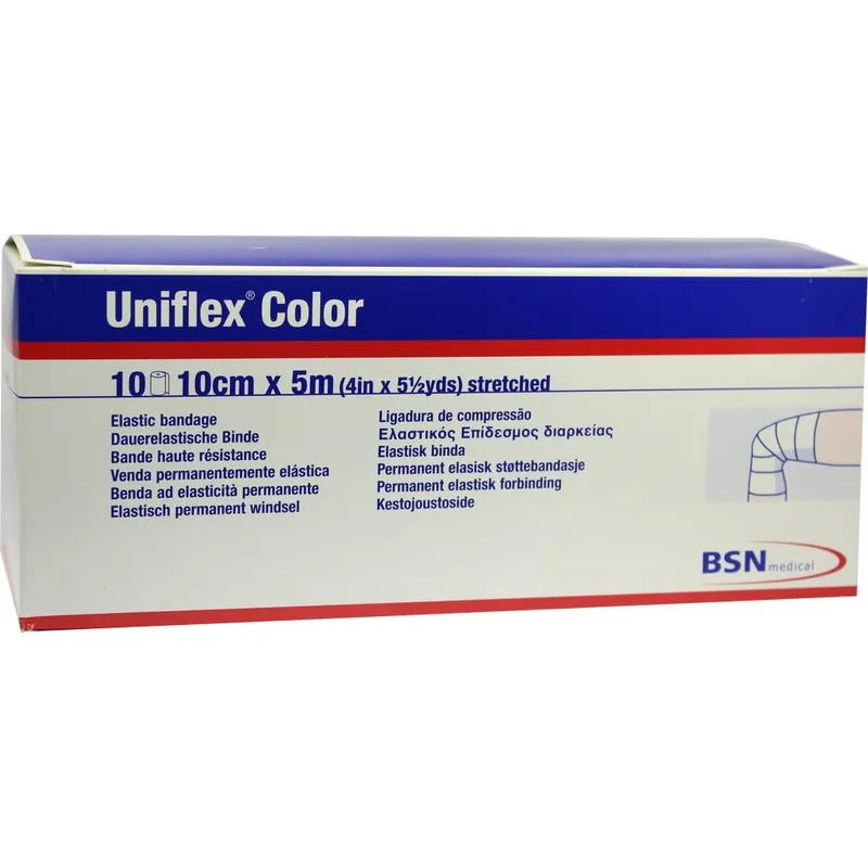 Uniflex color Universalbinde, 5 m x 10 cm, grün