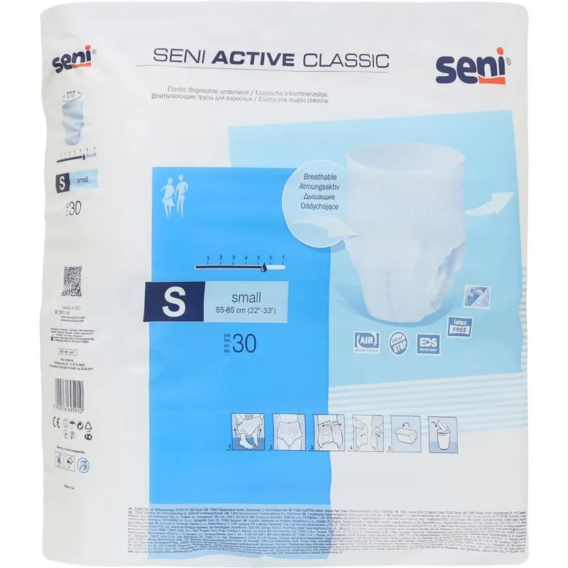 Seni Active Classic Small, Inkontinenzslips (30 Stck.)