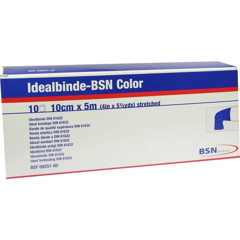 Idealbinde Color 5 m x 10 cm, blau, lose