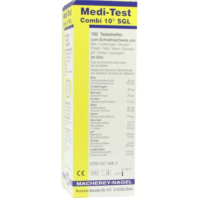 Medi-Test Combi 10 SGL, Harnteststreifen (100 T.)