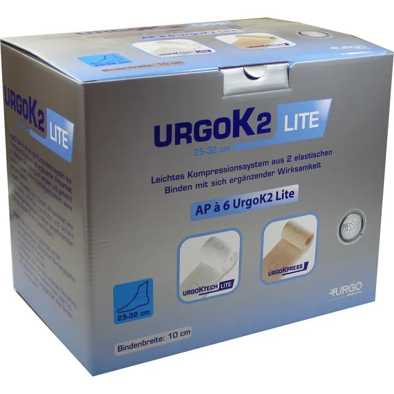 UrgoK2 Lite Kompressionssystem, Knöchelumfang 25 - 32 cm (6 Stck.)