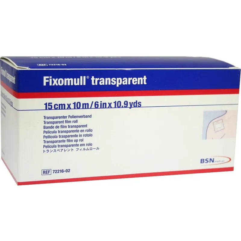 Fixomull transparent Klebefolie, 10 m x 15 cm