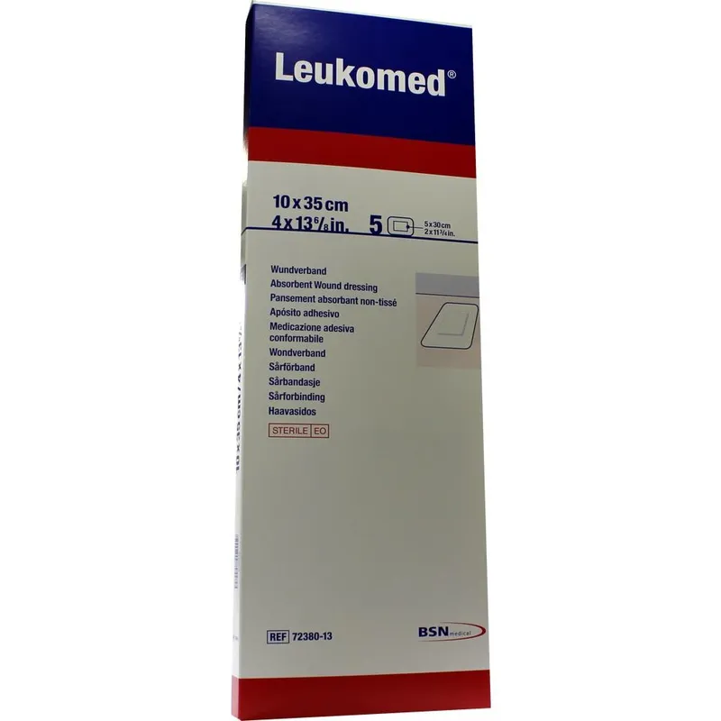 Leukomed Vlies-Wundverband, 10,0 x 35,0 cm, steril (5 Stck.)