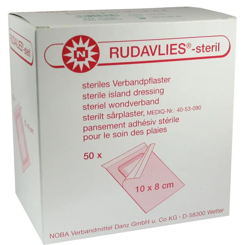 RUDAVLIES-steril Wundschnellverbände, 10 x 8 cm (50 Stck.)