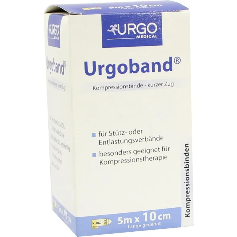 Urgoband Kurzzugbinde, hautfarben, 5 m x 10 cm