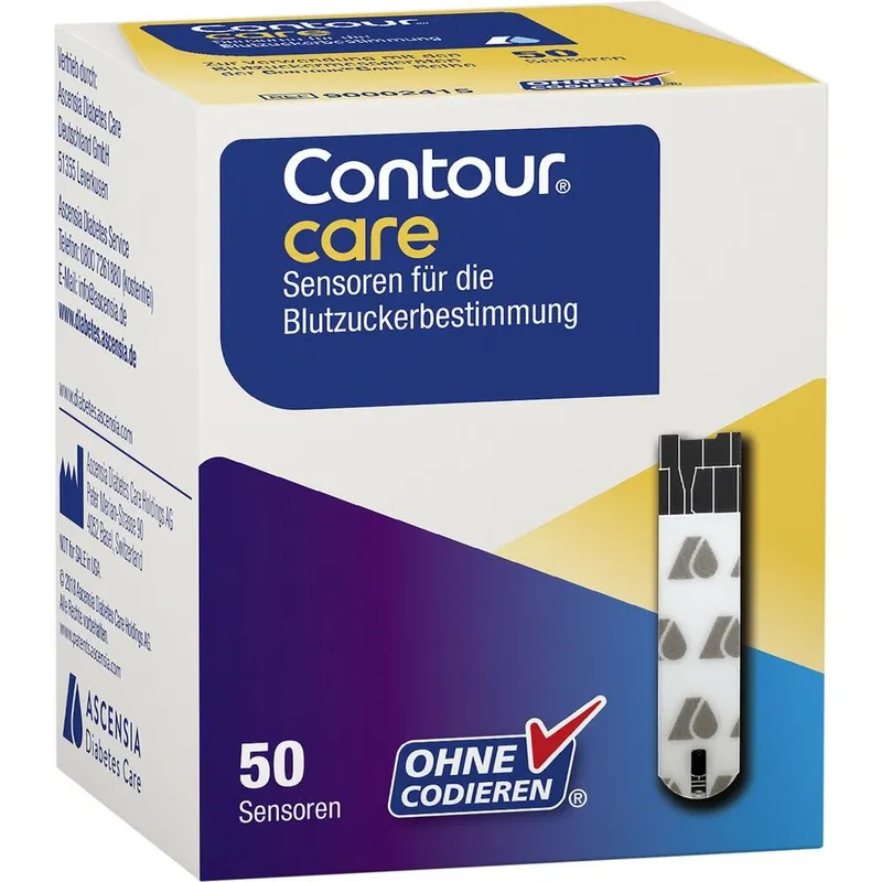 CONTOUR CARE Sensoren, Blutzuckerteststreifen (50 T.)