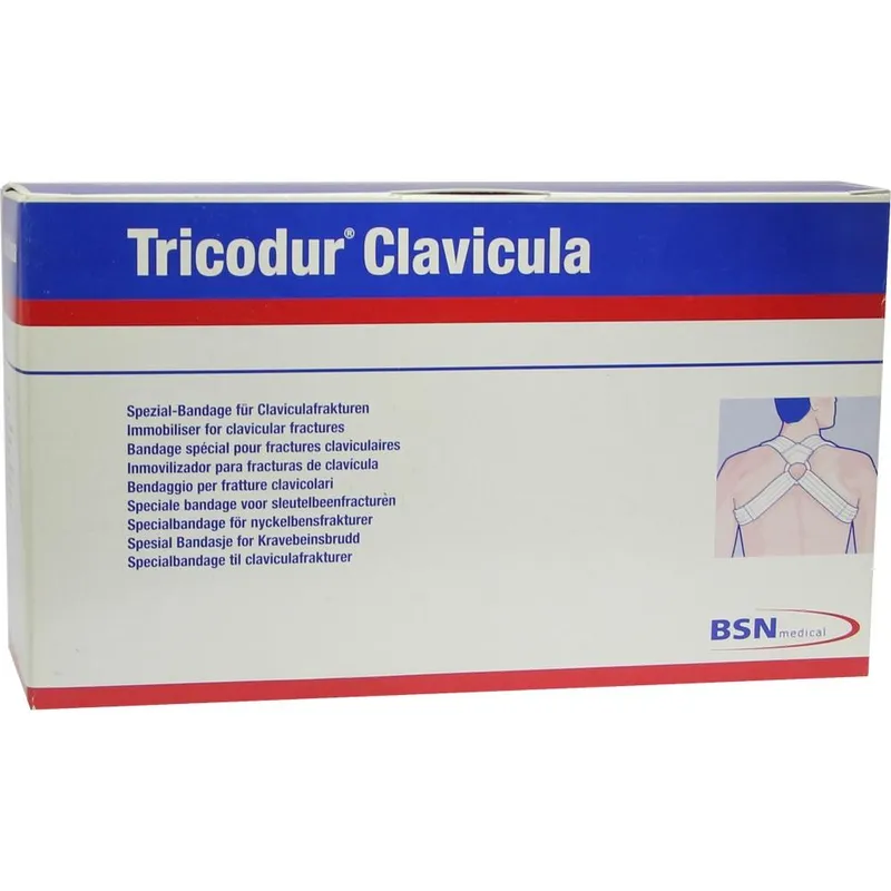 Tricodur Clavicula Spezial-Bandage, Gr. S, weiß, Thoraxumfang 65 - 80 cm