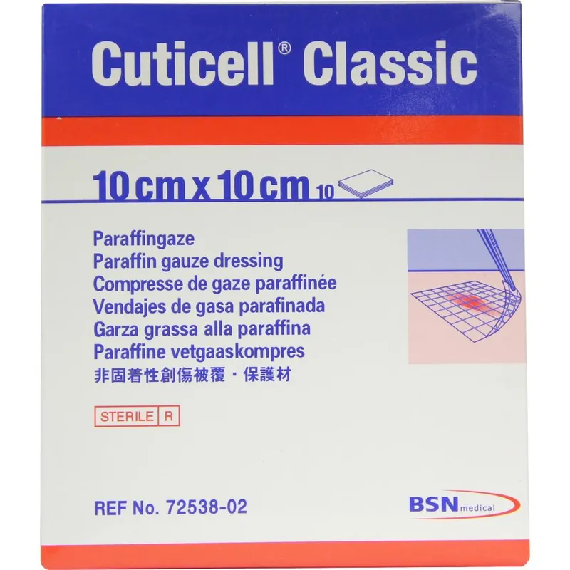 Cuticell Classic Salbenkompressen, 10,0 x 10,0 cm, steril (10 Stck.)