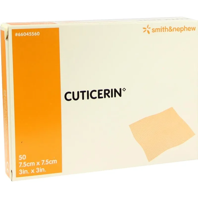 Cuticerin steril, 7,5 x 7,5 cm, Kunstseidengaze (50 Stck.)