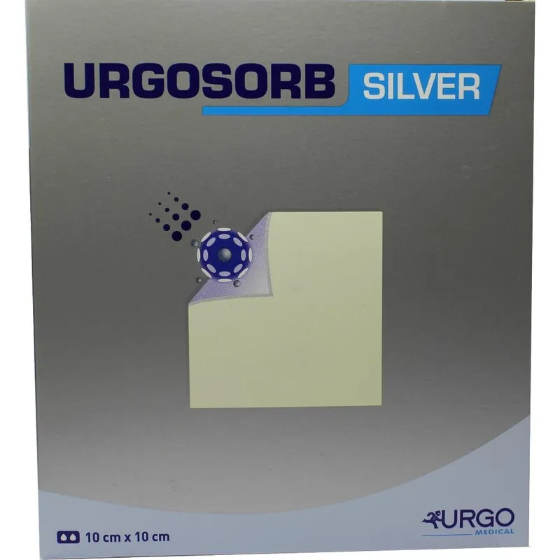 UrgoSorb Silver Alginatwundauflagen, 10 x 10 cm (10 Stck.)