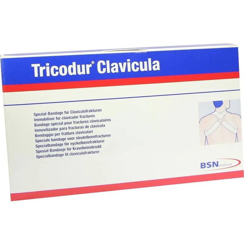 Tricodur Clavicula Spezial-Bandage, Gr. XL, weiß,Thoraxumfang 110-125cm