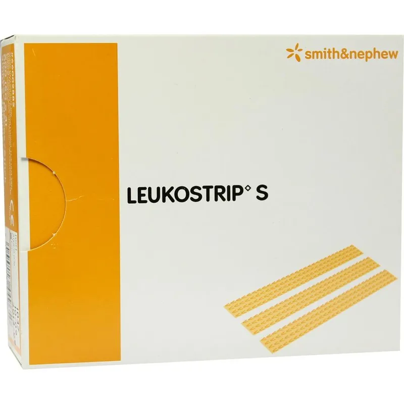 Leukostrip S 38 x 4 mm hautfarben, Wundnahtstreifen (50 x 4 Streifen)