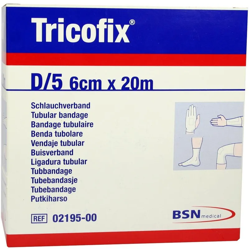 Tricofix Trikotschlauchverband, D/5: 20 m x 6,0 cm