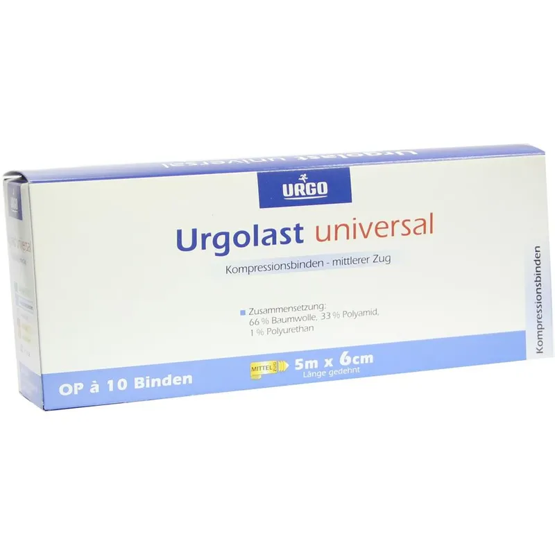 Urgolast Universalbinden, naturfarben, 5 m x 6 cm (10 Stck.)