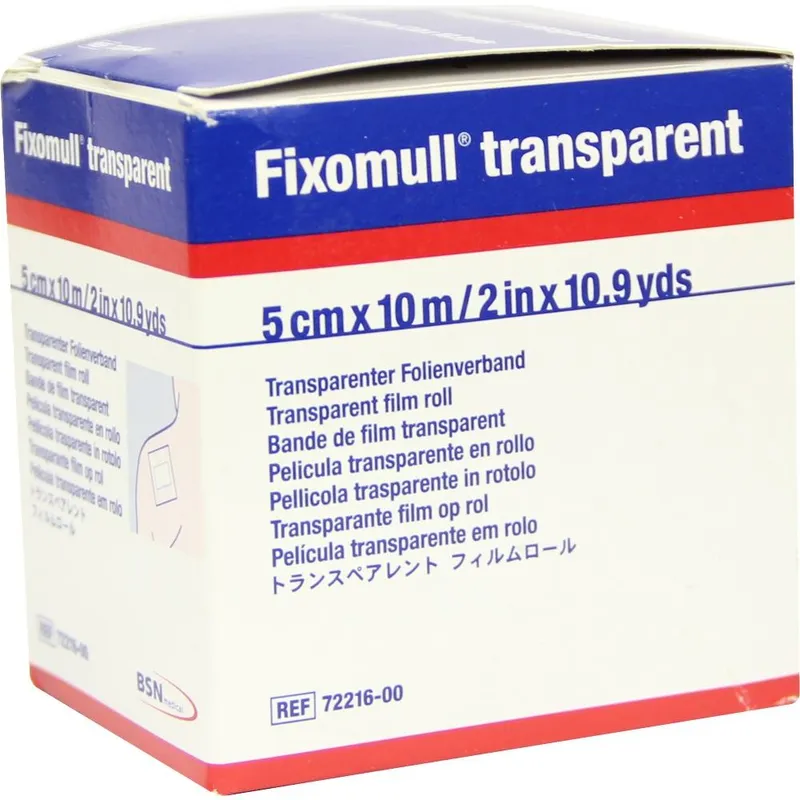 Fixomull transparent Klebefolie, 10 m x 5 cm