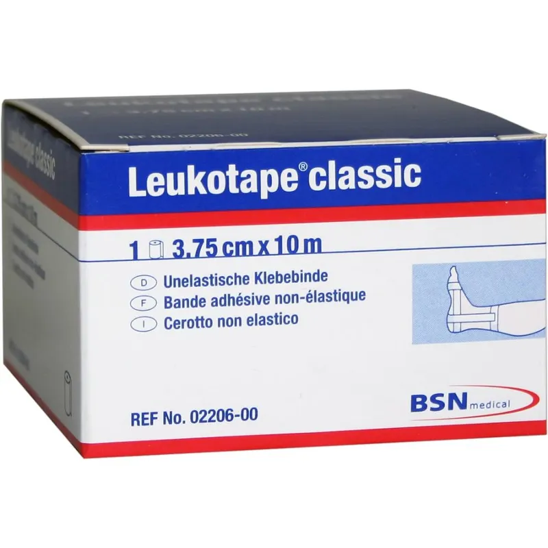 Leukotape classic Klebebinde, 10 m x 3,75 cm, weiß