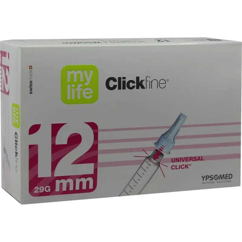 Mylife Clickfine Pen-Nadeln, 0,33 x 12 mm (100 Stck.)