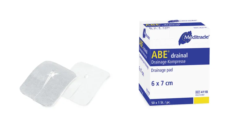 ABE® drainal , 6 x 7 cm, steril