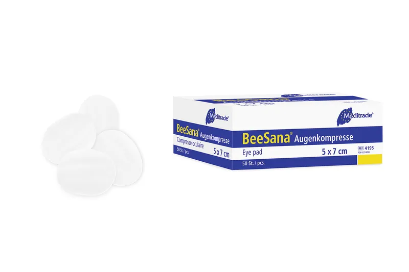 BeeSana® Augenkompresse, unsteril, 5x7 cm