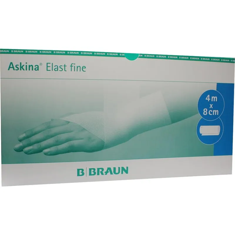 Askina Elast fine Fixierbinden, 4 m x 8 cm, nackt lose (100 Stck.)