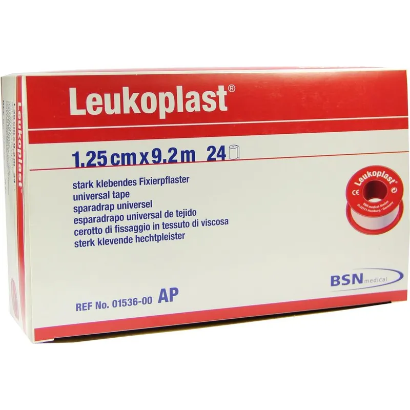 Leukoplast Rollenpflaster ohne, Schutzring, 9,2 m x 1,25 cm, hautfarben