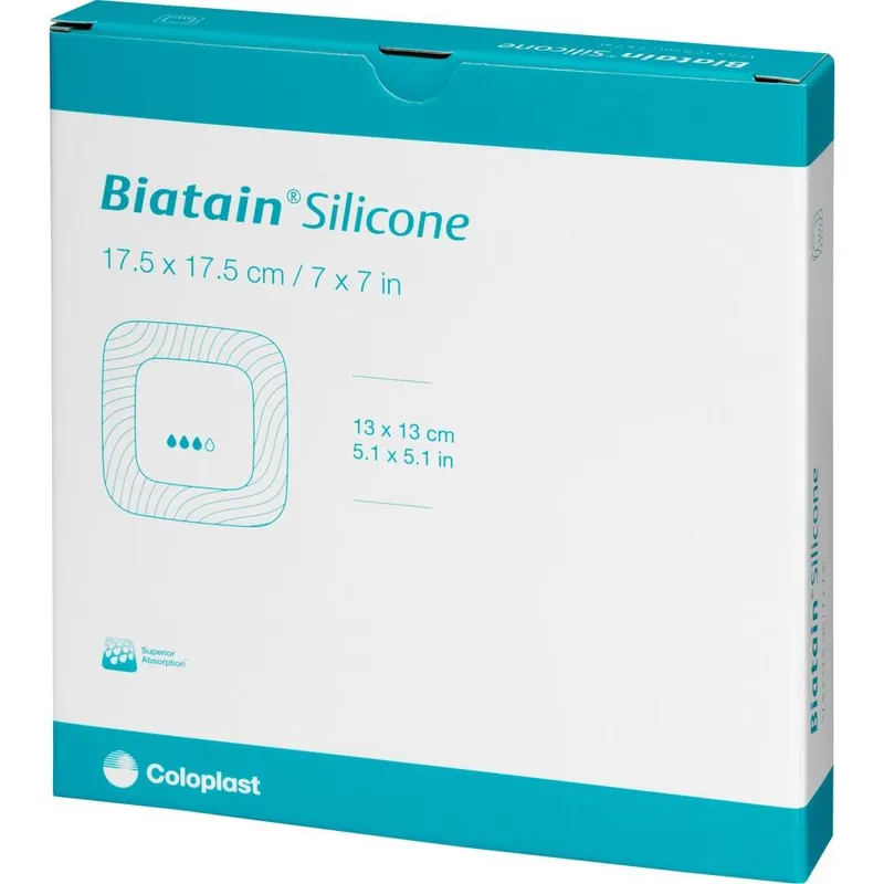 Biatain Silicone Schaumverband steril, 17,5 x 17,5 cm (5 Stck.)