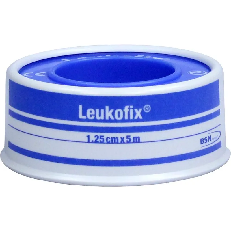 Leukofix Rollenpflaster im Schutzring, 5,0 m x 1,25 cm, transparent