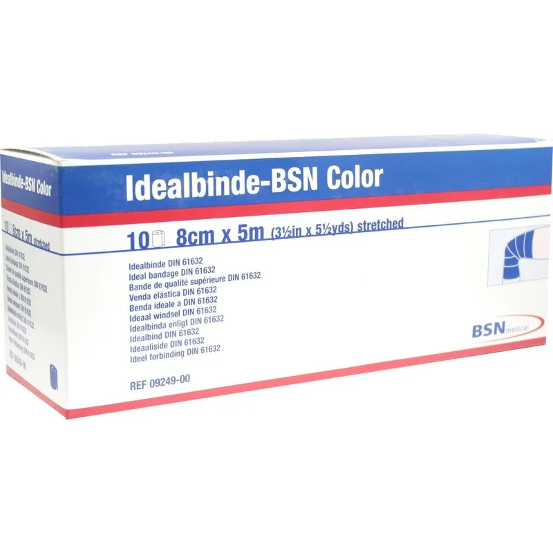 Idealbinde Color 5 m x 8 cm, blau, lose