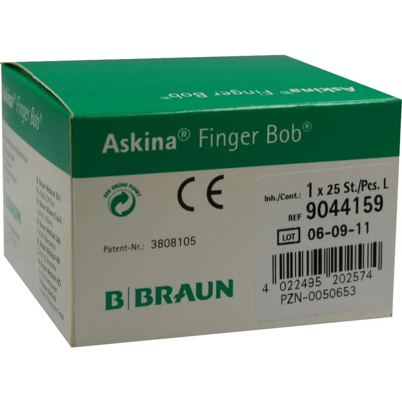 Askina Finger Bob Fingerschnellverband, farbig, 220 mm lang (25 Stck.)