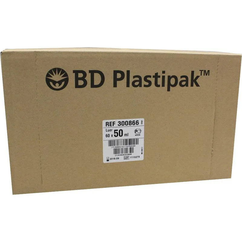 BD Plastipak Einmal-Spritze 50/60 ml, Luer, exzentrisch