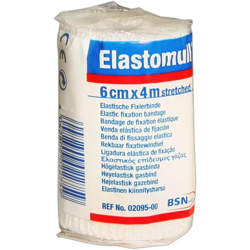 Elastomull Fixierbinde 4 m x 6 cm, weiß