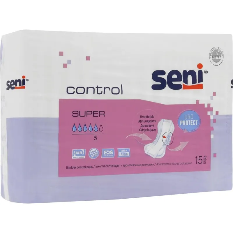 Seni Control Super, Inkontinenzeinlagen (15 Stck.)