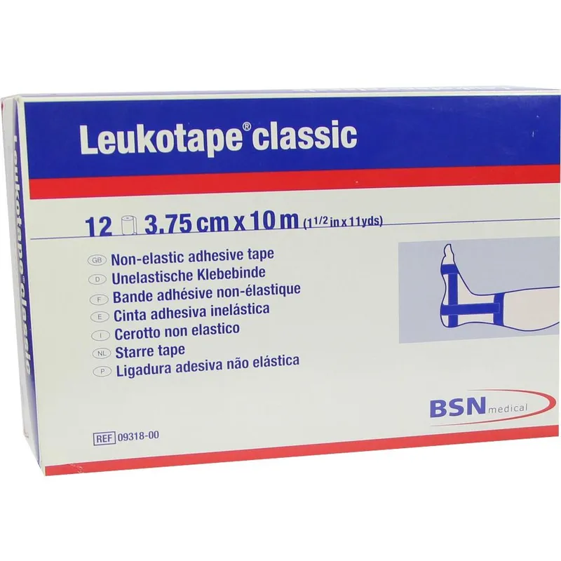 Leukotape classic Klebebinde, 10 m x 3,75 cm, blau