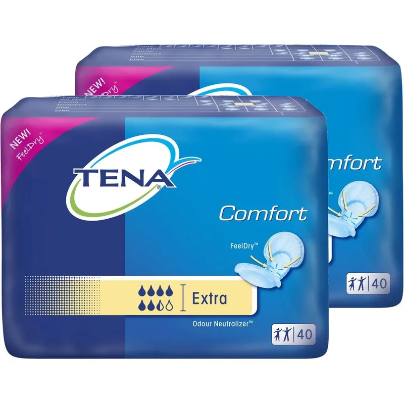 TENA Comfort Extra gelb, Inkontinenzeinlagen (2 x 40 Stck.)